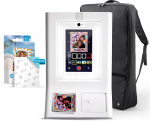HP Sprocket Photo Box Machine Instant Colour Photo Printer (White) Starter Pack + Zinc Paper (100 Sheets) + Padded Carry Case