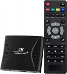 ZUMKUNM 4K Ultra HD digitaalne meediam&auml;ngija USB-kettadele ja MicroSD-kaartidele 4K HDMI ja analoog AV, digitaalne signage, automaatne taasesitus, j&auml;tkamise ja loopimise v&otilde;imalus, H.265 videod, muusika, fotod