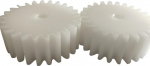 Lastic-Zahnr&auml;der Kunststoff-Motorgetriebe, 2 St&uuml;ck, m, Kunststoff-Stirnrad, Ritzel, 10 mm Bohrung, 20 Dicke, just Z&auml;hne, 10-19(18 hammast)