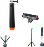 4 in 1 ujuv statiiv Selfie Stick Insta 360 Go Ultra jaoks - 57cm pikendatav veekindel k&auml;eshoitav monopood koos ujuvvarrega veealuse kaamera tarvikutega (statiiv+Go Ultra alus)