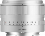 TTArtisan AF 40mm F2 t&auml;iskaaderobjektiiv E-Mount'ile, kerge autofookusega fikseeritud fookuskaugusega objektiiv suure ava F2.0, STM mootoriga, kompaktne ja kiire t&auml;nava- ja reisifotograafia jaoks.