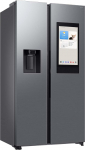 Samsung RS90F67BETEF Side-by-Side Fridge-Freezer, AI Fridge with Freezer, 178 cm, 614 L, Ice/Water Dispenser with Tank, Family Hub, AI Energy Mode & Voice Control, Stainless Steel Look