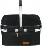 ABIUBIU 35L Cool Bag Shopping Basket Picnic Basket Large Insulated Cooler Basket Lunch Bag Thermal Bag for Office Camping Picnic Travel Side Support Hold Upright