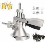 Keg Cap Tap Head, Flat Keg Tap Head G5/8 Thread Keg Closure Tap Type A Brewing Barrel Beer Barrel Taps 304 Stainless Steel Beer Tap for Bars Restaurants Family Celebrations for Beer, Wine