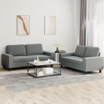 ZEYUAN 3201883 2-osaline diivanikomplekt, tumehall kangas, Lounge diivan, diivanid ja diivanid, l&otilde;&otilde;gastav diivan, diivan elutuppa, diivan koos