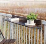 TMKDNNKG rippuv laudLeisure Railing rippuv laud, t&auml;ispuidust multifunktsionaalne baarilaua, r&otilde;du rippuv kokkupandav s&ouml;&ouml;gilaud, reguleeritava k&otilde;rgusega riiul (suurus : 60 x 37 cm)