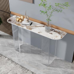 Konsooldiivan Kaasaegne konsoollaud Sissep&auml;&auml;sulaud Esiku laud Kaasaegne aktsentlaud Dekoratsioon ja organiseerimine elutuppa Esiku fuajeesse (valge, 140cm)