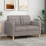 Gecheer 2-kohaline diivan Diivan Relaxing Diivan K&uuml;lalisdiivan Voodi Diivanvoodi Lamades diivanvoodi Lounge diivan Polsterdatud diivan Tool Relax diivan elutuppa / koju / kontorisse Taupe 120 cm Kangas