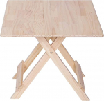 Massivholz-Klapptisch, tragbarer Klapptisch, TV-Tisch und Tablett, faltbarer TV-Tisch, Snack-Tisch zum Essen auf dem Sofa, einfach zu montieren und aufzubewahren (Farbe: Holzfarbe, suurus: 60 x 60 x 55