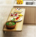 Ujuv laud v&auml;ikestesse ruumidesse, seinale paigaldatud puidust kokkupandav laud, t&ouml;&ouml;laud, ruumi s&auml;&auml;stev kokkuklapitav laud, puidust laud