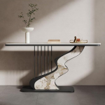 Konsolentisch im nordischen Stil, Eingangsm&ouml;bel im einzigartigen Design f&uuml;r Wohnzimmer, Flur, Foyer