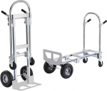 VEVOR 2-in-1 kokkupandav kotik&auml;ru, 249/363 kg kandev&otilde;ime, transpordik&auml;ru, alumiiniumsulamist ja s&uuml;sinikterasest kotik&auml;ru, platvormk&auml;ru laadimis- ja transpordit&ouml;&ouml;deks siseruumides ja &otilde;ues.