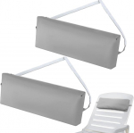 Qunclay peatoe padjad, basseinim&ouml;&ouml;bel, puhkepadi, toolipadi, terrassim&ouml;&ouml;bel, reguleeritava kummipaelaga padi, peatoe padi basseinile, terrassile, toolidele, hall, 2 tk.