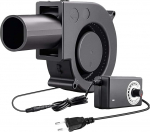 Turboventilaator tsentrifugaalventilaator 12 V reguleeritav jahutusventilaator turbiinventilaator 220 V koos kiiruse regulaatoriga piknikule telkimiseks k&uuml;ttekehad grill grilli ventilatsioon puhutav pliit