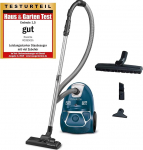 Rowenta RO3950 tolmuimeja kotiga 750 W = 2000 W V&auml;ga vaikne, h&uuml;gieenifilter, parketiotsikuga, sinine, tolmuimeja.