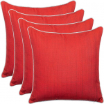 Brandsseller 4 &otilde;uepadja komplekt, 45 x 45 cm, ilmastikukindlad dekoratiivpadjad linase v&auml;limusega torustikuga, vetth&uuml;lgavad aiapadjad ja dekoratiivpadjad v&auml;litingimustes kasutamiseks, diivanipadi jaoks