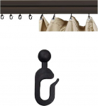 40 x Gazebo k&uuml;lgpaneelid s&auml;&auml;sev&otilde;rk konksud libisev uks asendus Eyelets plastist r&otilde;ngad Rail Porch Garden Sahara Adventure BS0306