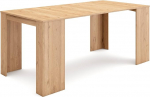 Skraut Home Extendable Table, Multifunctional Extendable Table, 180 cm, For 8 Guests, Dining Room Tables, Modern Style, Oak