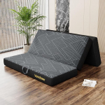 Vamcheer Kokkupandav madrats k&uuml;lalismadrats Extra paks - 15 cm 3-osaline geel vaht k&uuml;lalismadrats kokkupandav reisivoodile t&auml;iskasvanutele Camping p&otilde;randale k&uuml;lalisvoodi kokkupandav madrats (Hall, 120 x 195 x 15 cm)