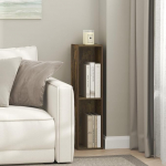 Furinno Fulda raamaturiiul, 3-korruseline kitsas raamaturiiul, riiul 8-tollise laiusega, 23,6 (S) x 20,0 (L) x 80,0 (K) cm, elutuppa, magamistuppa, kodukontorisse, merevaigukollane m&auml;nnipuu