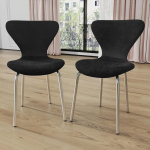 S&ouml;&ouml;gitoa toolid Mustad s&ouml;&ouml;gitoolid Sametkate Polsterdatud tool Pol&uuml;prop&uuml;leenist toolid S&ouml;&ouml;gituba seljatoega metallist jalgadega tool elutuppa magamistuppa k&ouml;&ouml;ki 2-st komplektist