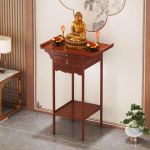 Altarilaud isiklikuks p&uuml;hakojaks, lihtne hiina altarikapp Buddha ni&scaron;i ja sahtliga, bambusest meditatsioonilaud, budistlik altar elutuppa, magamistuppa (70