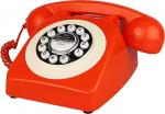 Retro telefon, TelPal juhtmega telefon, vanamoodne telefonid, Vintage antiik lauaarvutitelefon, klassikaline 1980ndate aastate lauatelefonid koju ja kontorisse, uudne hotellitelefon koos