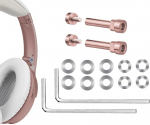SOULWIT metallist p&ouml;&ouml;rlevate neetide varuosade komplekt Bose QuietComfort 35/QC35/QC35 II/QC45/QuietComfort SE (QC SE)/Uue Quiet Comfort juhtmevabad k&otilde;rvaklapid, hingekruvid, tarvikud ja tihendid