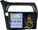 [4GB + 64GB] Android 14 autoraadio Honda Civicile (2006-2011) [Integreeritud CarPlay/Android Car/DSP/GPS]-9-tolline IPS 2.5D kaamera + MIC-DAB/roolijuhtimine/peeglilink/Bluetooth 5.0/360