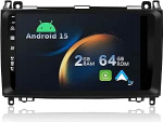Android 14 autoraadio, mis &uuml;hildub Mercedes Benz Viano/Sprinter/W906-IPS 9-tollise GPS-i ja Navi Bluetoothiga - 2G32G / Dab+ / roolijuhtimine / USB / Carplay / WiFi / 4G / MirrorLink (koos