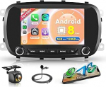 8 Core 6G + 128G Androidi autoraadio Fiat 500X 2014-2020 jaoks