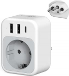 TESSAN Brasiilia reisiadapter USB C-t&uuml;&uuml;biga N