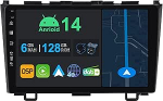 9 Zoll Android 14 Autoradio koos CRV 2007-2011 | Octa Core | 6GB 128GB | Eingebaut 4G LTE | CarPlay&Android Auto | DSP | DAB | HDMI | Dual Band WiFi | Bluetooth