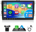 4GB + 64GB Stereo VW Passat B6 T5 Golf 5 6 Polo 6R Tiguan T5 Jetta Seat Skoda traadita Carplay, Android autoraadio GPS navigatsioon WiFi FM / RDS raadio SWC Canbus Bluetooth EQ Canbus + Cam