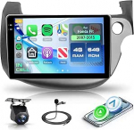 4G 64G Android Autoradio Honda Fit 2007-2013 juhtmevaba Carplay Android autole, 10.1-tolline puuteekraaniga autoraadio Bluetooth FM RDS GPS WiFi EQ tagavarakaameraga