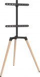 EasyLife - Design STAFFELEI statiiv TV statiiv - Kandur kuni 65" ja 35 kg teler/monitor - 140&deg; p&ouml;&ouml;ratav - reguleeritav k&otilde;rgus + kaablijuhtimine - VESA kuni 400x400 (must/heledat p&ouml;&ouml;ki)