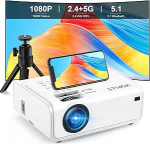 Nutikas projektor Electric Keystone 6D/4P VOPLLS Electric Focus 25000 luumeni projektor 4K toetusega, WiFi6 Bluetooth Full HD 1080P video kodukino / v&auml;liprojektor mobiiltelefonile / s&uuml;learvutile