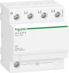 Schneider A9L15688 SPDs IPF 40 40 KA 3P N liigpinge piiraja, 340 V, valge