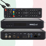 TiVuSat Card 4K UHD + DIGIQuest Q90 Combo Receiver 4K H.265 S2+T2 HEVC Set-Top Box, sertifitseeritud TiVuSat vastuv&otilde;tja koos kaardiga (ei ole aktiveeritud), meediapleier, WebRadio, USB PVR, EasyMouse HDMI