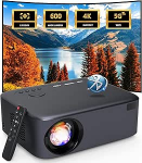 Electric Focus/Keystone: 4K Smart Projector Supported, 26000L projektor WiFi Bluetooth integreeritud k&otilde;laritega, AKATUO 300-tolline kodukino projektori katus nutitelefoni/HDMI/USB/TV Sticki jaoks
