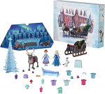 Mattel Disney Disney Frozen Little Anna ja Elsa nukud advendikalender koos 2 s&otilde;brafiguuriga, vormitav liiv ja 24 m&auml;ngut&uuml;kki, inspireeritud Olafi k&uuml;lmutatud seiklusest, HWX20