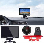 Super HD tagurduskaamera komplekt: 7-tolline TFT LCD automonitor + 1280 x 720 Pixel Super HD &ouml;ise n&auml;gemise tagurduskaamera asendaja Fiat Talento/Renault Trafic III/Nissan NV300 Primastar/Opel Vauchall jaoks.