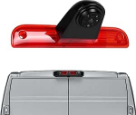 SIXWIN 720P tagantvaate kaamera koos piduritulega, auto tagurduskaamera Fiat Ducato 2006-2018 / Peugeot Boxer 2006-2018, 140 &deg; lai nurk, IP67 veekindel, &ouml;ine n&auml;gemine infrapunavalgusega