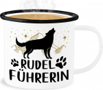 Shirtracer Email Tinamug - Statement - Pack Leader - 300 ml - valge must - avaldused koeraga Happy New Year Dog Motif with