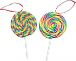 J&otilde;ulupuu rippuv dekoratsioon Lollipop ripatsid Candy Cane Tree Wall Decor 2tk