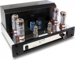 Dynavox VR-80 Tubes Mono Full Amplifier HiFi v&otilde;imendi sooja torusignaali jaoks Vintage Design eemaldatava kaitsva v&otilde;rega Chrome