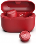 JLab Go Air Pop+ In-Ear k&otilde;rvaklapid traadita Bluetooth, t&otilde;elised traadita k&otilde;rvaklapid, 35+ tundi kestvad k&otilde;rvaklapid, traadita k&otilde;rvaklapid mikrofoniga, USB-C laadimiskarp, Dual Connect, EQ3 Sound, roosapunane v&auml;rvus