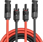 P&auml;ikesekaabel 6 mm&sup2; 10 m, p&auml;ikesepikenduskaabel IP68 veekindla p&auml;ikesepistikuga, 1500 V PV-kaabli pikendus fotogalvaanilistele p&auml;ikeses&uuml;steemidele, matkaautodele (6 mm&sup2;)