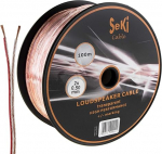 K&otilde;larikaabel 2x0,5 mm&sup2; CCA L&auml;bipaistev 100 m spool - Helikaabel - KAABELID