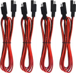 WMYCONGCONG 4tk 2m SAE pikenduskaabel Quick Disconnect juhtmestik SAE Male 18AWG